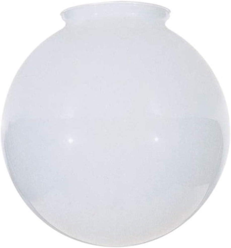 Glossy White Globe Glass Downlight Shade, 8-Inch Diameter