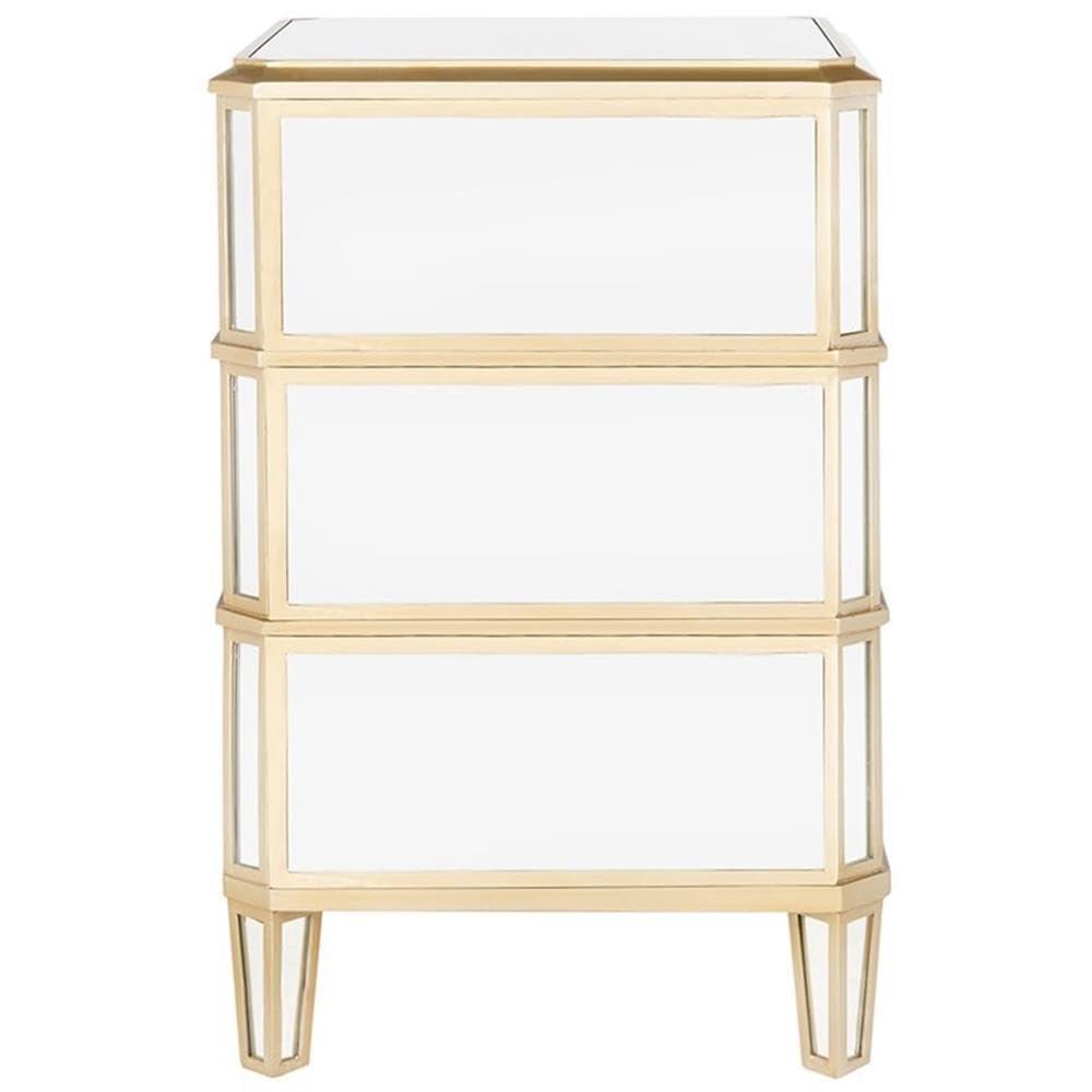 Giana 3 Drawer Nightstand - NST6601 - Mirror - Safavieh