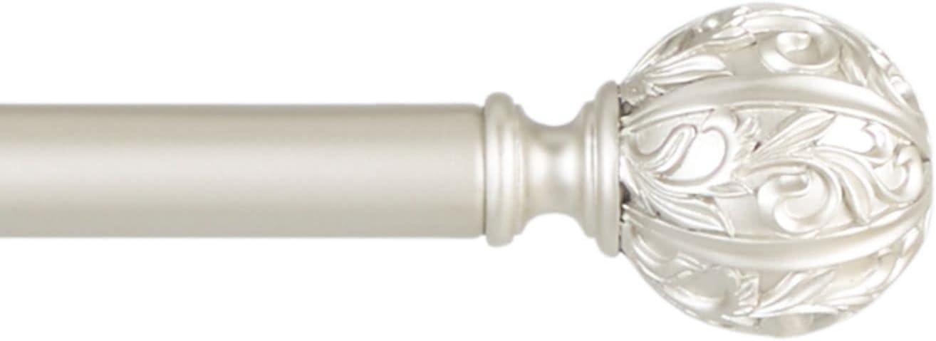 Vulcan 1" Window Curtain Rod and Finial Set