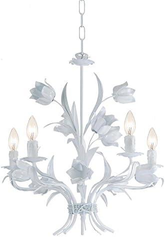 Crystorama Lighting Southport 5 - Light Chandelier in Wet White