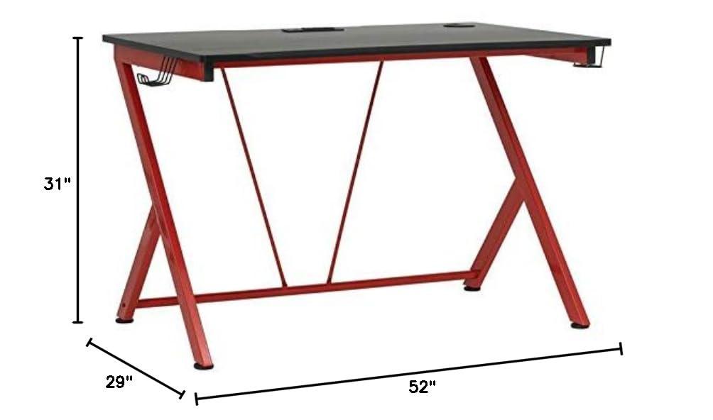 Quest for  PC Gaming, Computer Desk With Charging Station, Cup And Headphone Holder