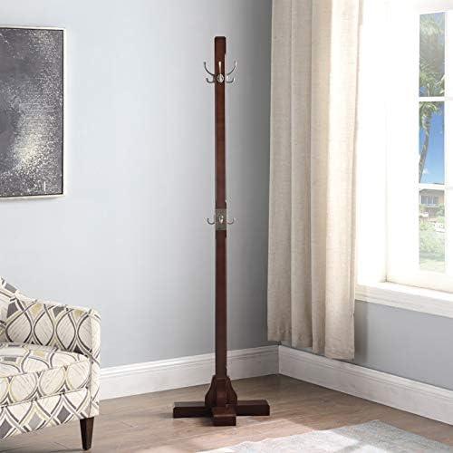 CT17088 Windsor Coat Rack, Walnut 18" W x 18" D x 18" H