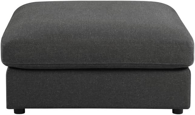 Coaster Serene 4-Piece Fabric Upholstered Sectional with Ottoman in Charcoal