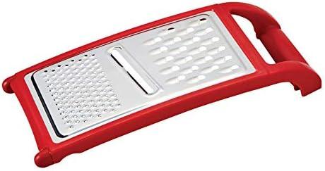 GoodCook Red Stainless Steel Flat Cheese Grater with Handle