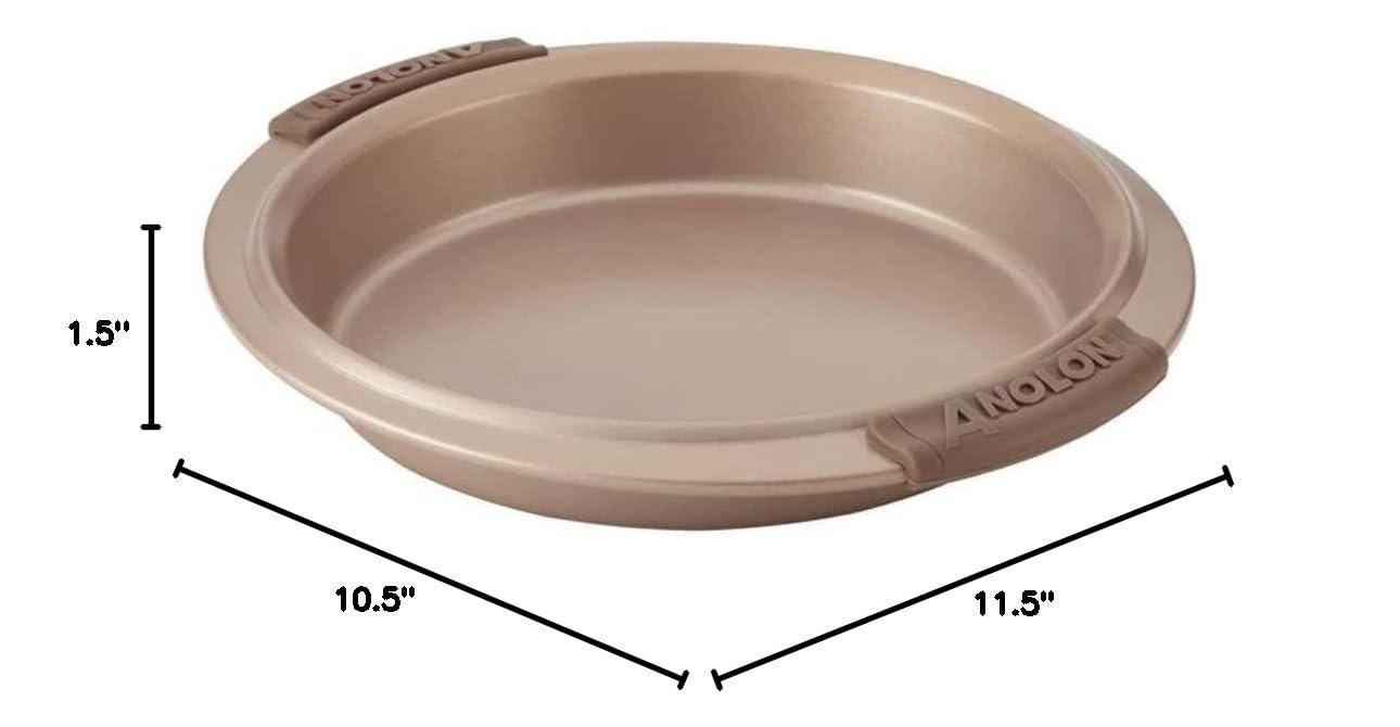 Anolon Anolon Advanced Bakeware Nonstick Round Cake Pan/Baking Pan with Silicone Grips