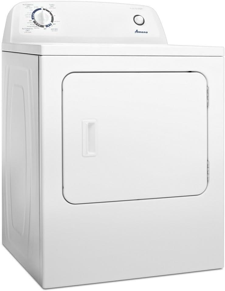 Amana 6.5 cu ft 240 mV White Electric Automatic Dryer
