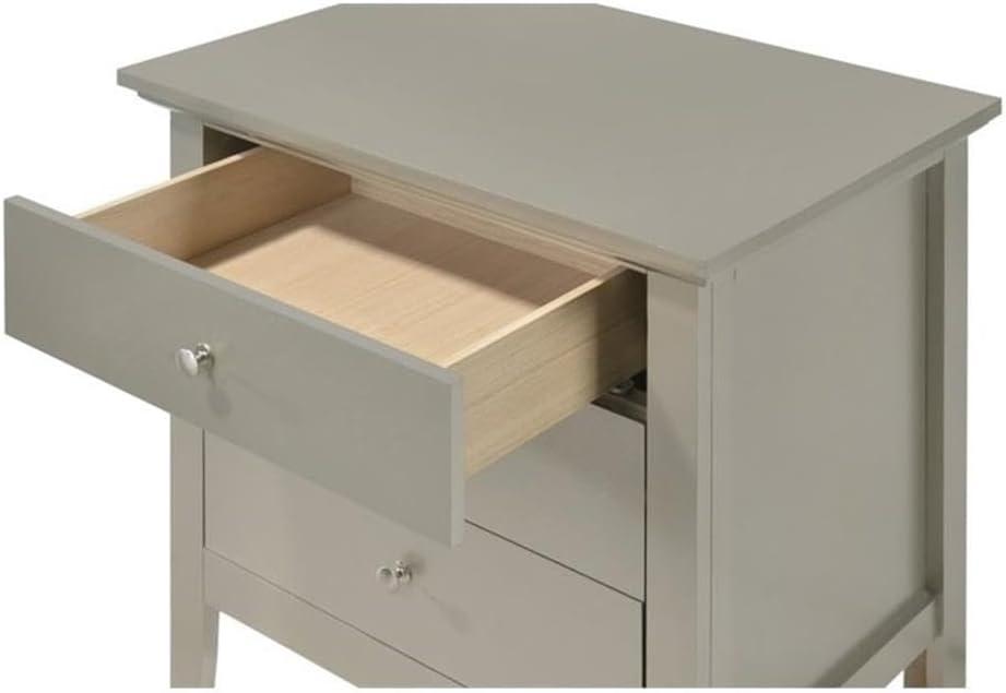 Hammond 3 - Drawer Nightstand Bed Side Table Wood Nightstand Small Bedside Table And Dresser