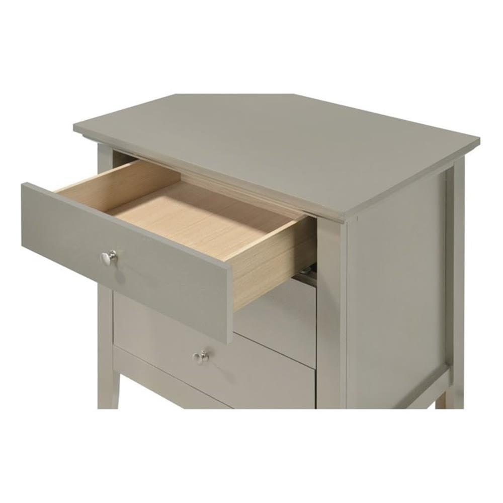 Hammond 3 - Drawer Nightstand Bed Side Table Wood Nightstand Small Bedside Table And Dresser