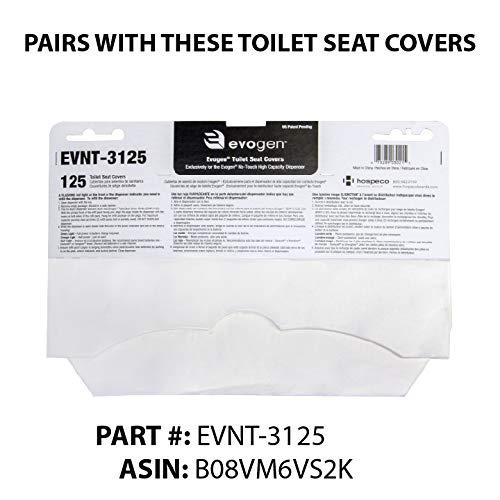 EVOGEN NO-TOUCH TOILET SEAT COVER DISPENSER, HIGH CAPACITY
