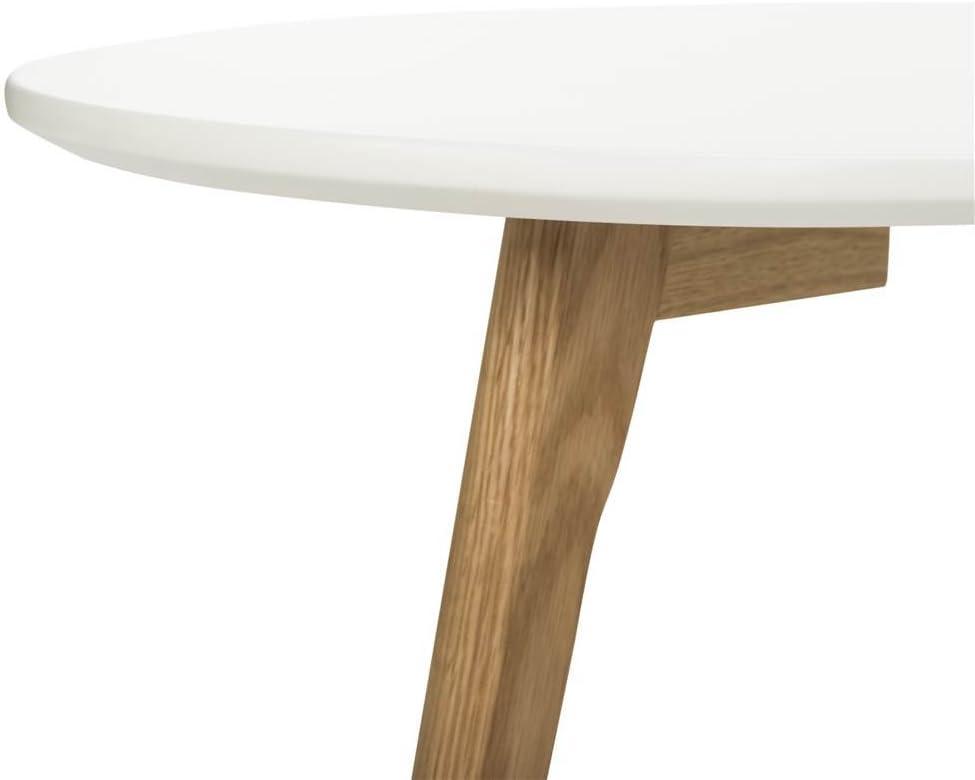 Olida Double Coffee Table - White/Oak - Safavieh