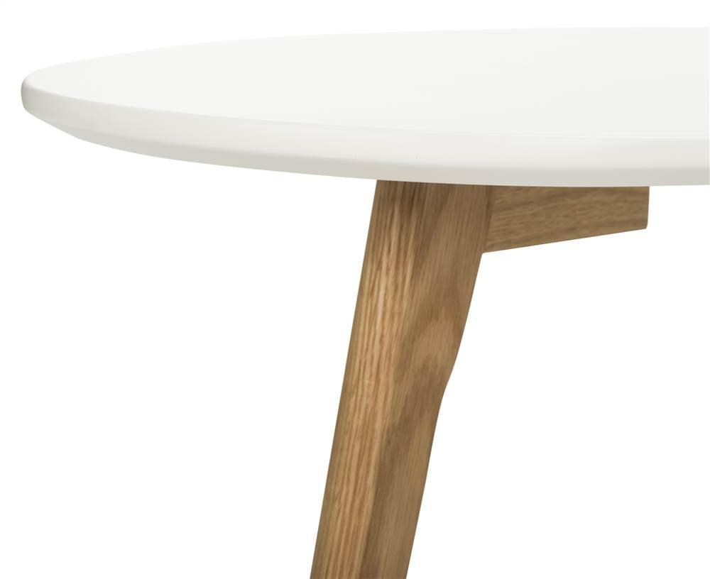 Olida Double Coffee Table - White/Oak - Safavieh