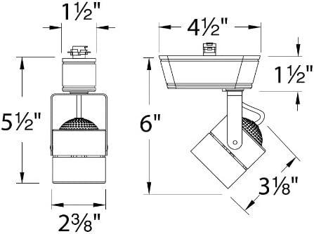 WAC Lighting HT-809 Aluminum J Track Low Voltage Track Head in White