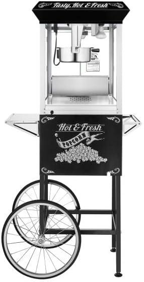 Great Northern Popcorn Lincoln Popcorn Machine with Cart - 8oz Popper with Stainless-Steel Kettle by Great Northern Popcorn