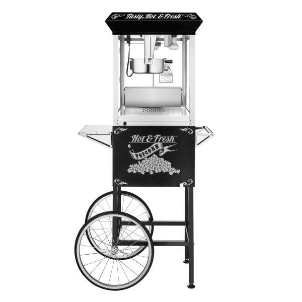 Great Northern Popcorn Lincoln Popcorn Machine with Cart - 8oz Popper with Stainless-Steel Kettle by Great Northern Popcorn