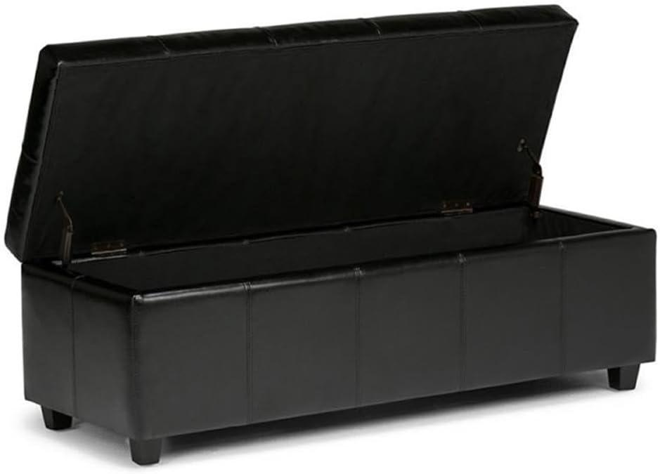 Bojanovice Faux Leather Storage Ottoman