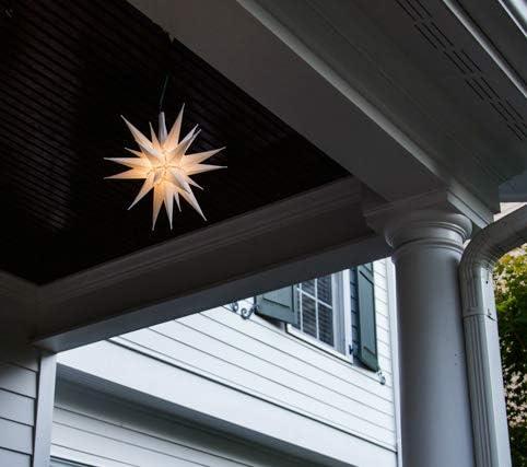 Elf Logic Star Tree Topper Christmas Moravian Star for Indoor or Outdoor 12 inch