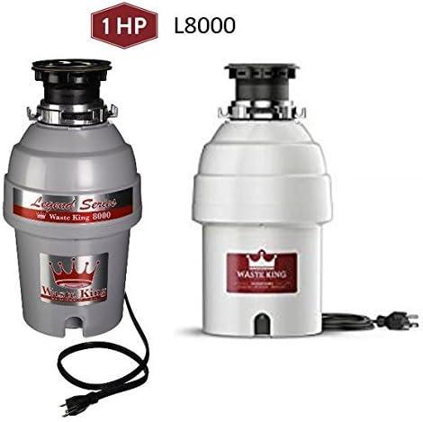 Waste King 1 HP Continuous Feed Garbage Disposal with Power Cord