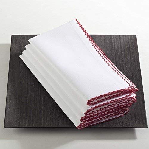 Saro Lifestyle Whip Stitched Napkin, 20" Square (Set of 4)