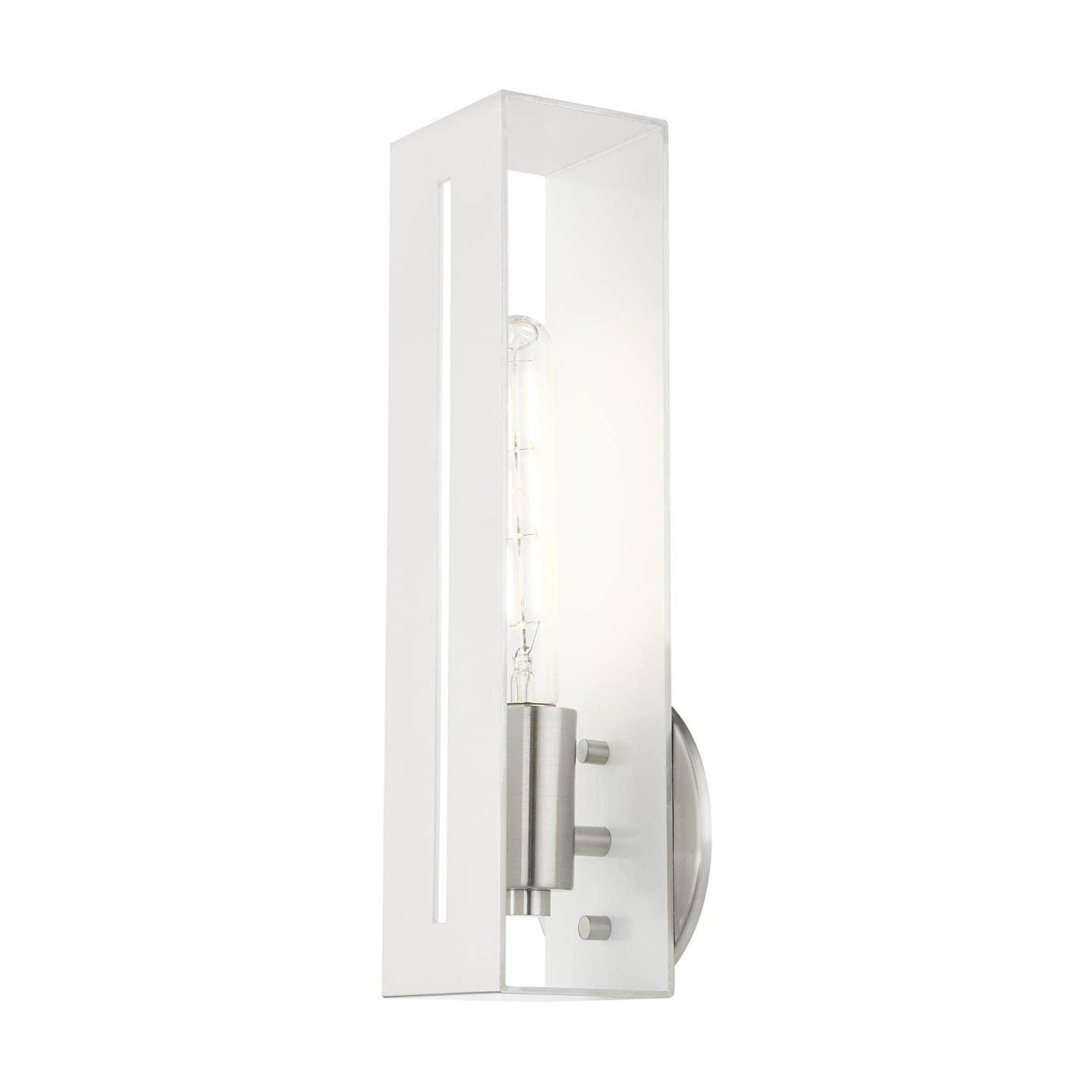 Livex Lighting Soma 1 - Light Wall Light in  Brushed Nickel