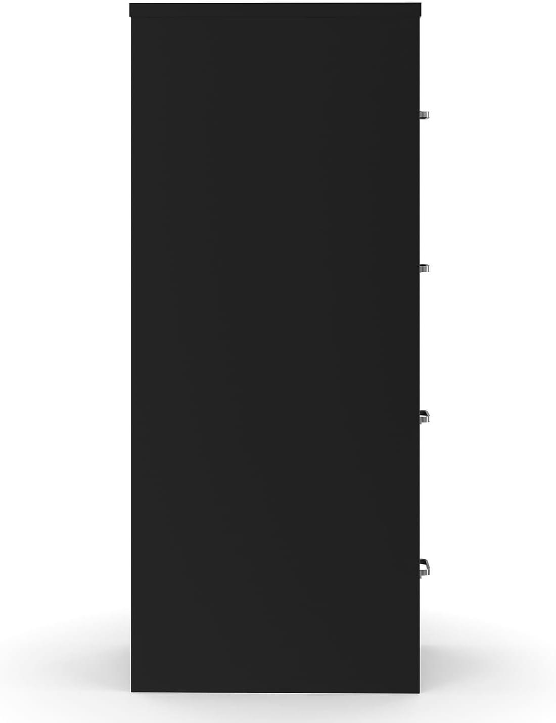 Staples Commercial 4-Drawer Vertical File Cabinet Locking Letter Black 22"D (22337D)