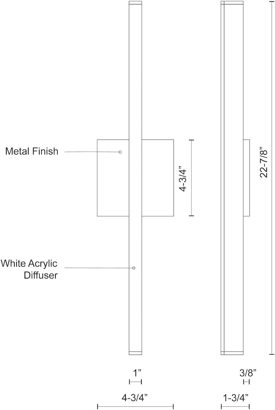 Vega Aluminum LED Wallchiere