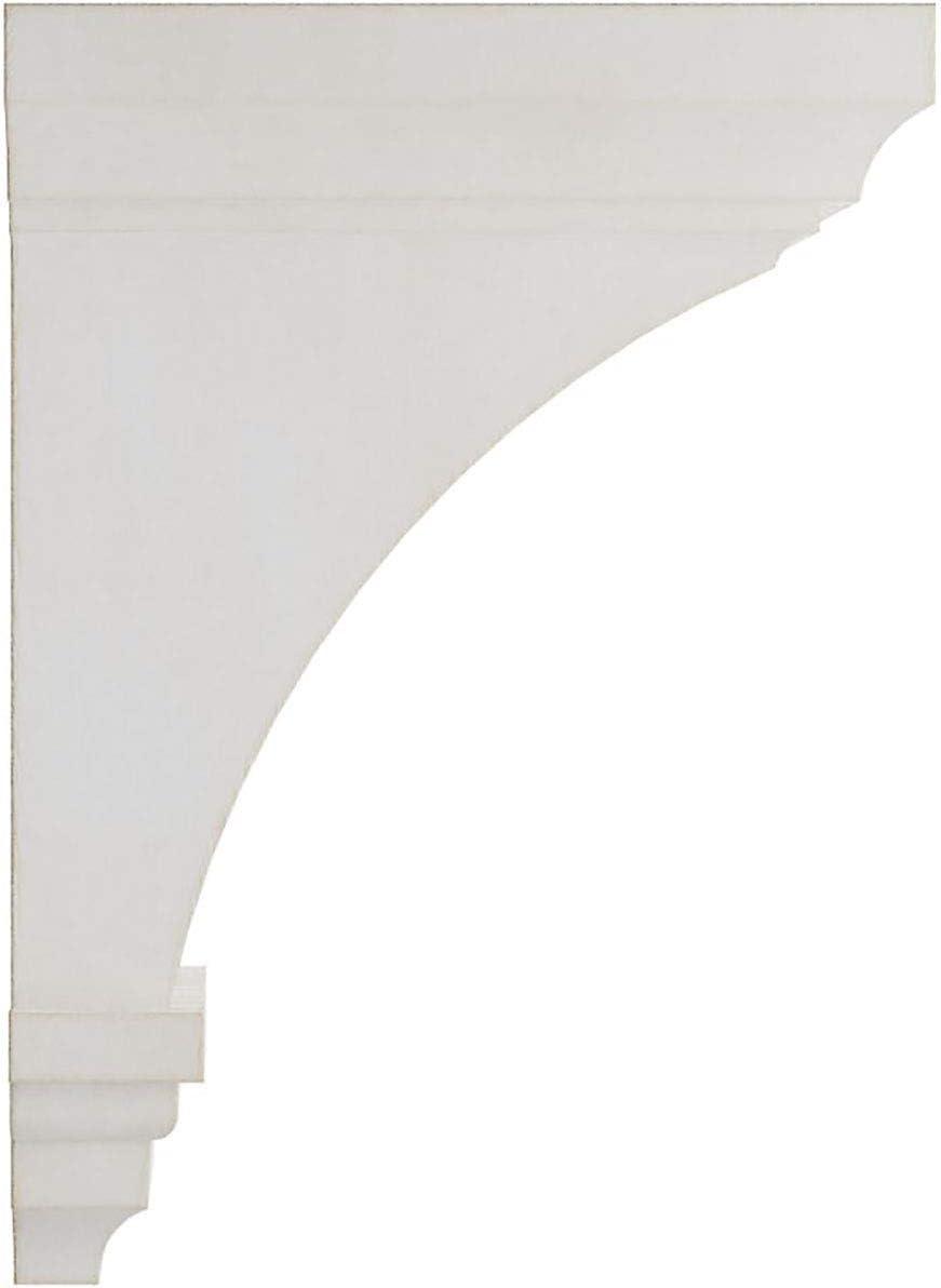 Chalk Dust White Rubberwood Vintage Decor Corbel, 8" Height