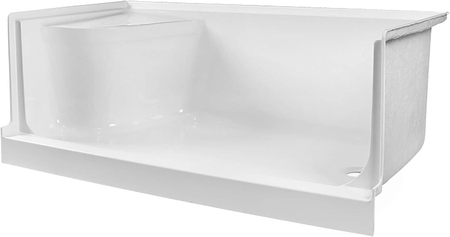 Aquatique 60" x 32" Single Threshold Shower Base