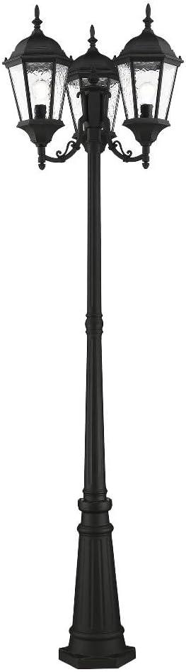 Livex Lighting Hamilton 3 - Light Post Light in  Textured Black