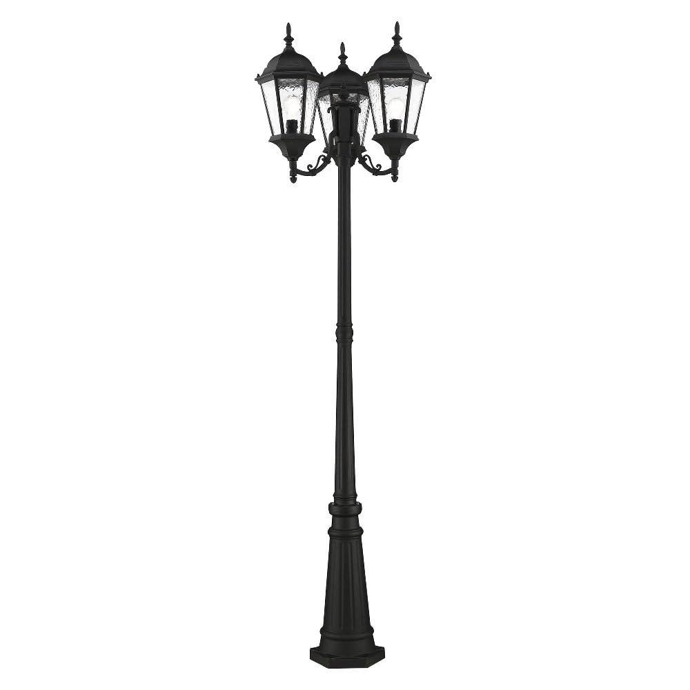 Livex Lighting Hamilton 3 - Light Post Light in  Textured Black