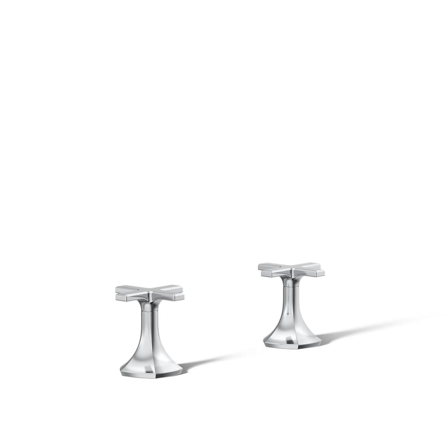 Occasion Cross Bathroom Sink Faucet Handles, 3.12" H x 3" W