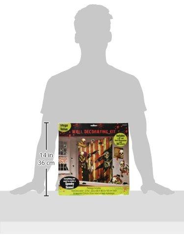 32" x 65" Creepy Carnival Scene Setter Wall Decoration, 32-Piece