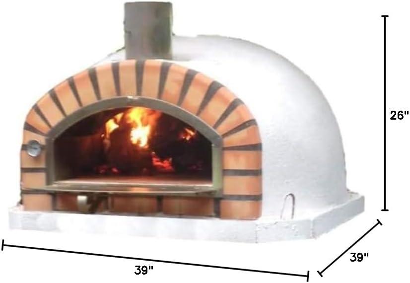 Traditional Brick Wood-Fired Outdoor Pizza Oven