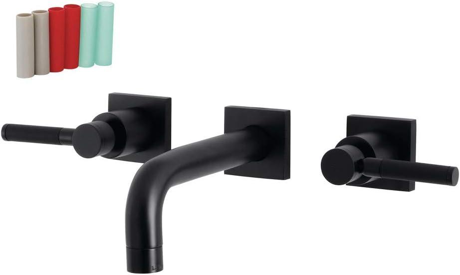 Kingston Brass Kaiser Two-Handle 3-Hole Wall Mount Bathroom Faucet