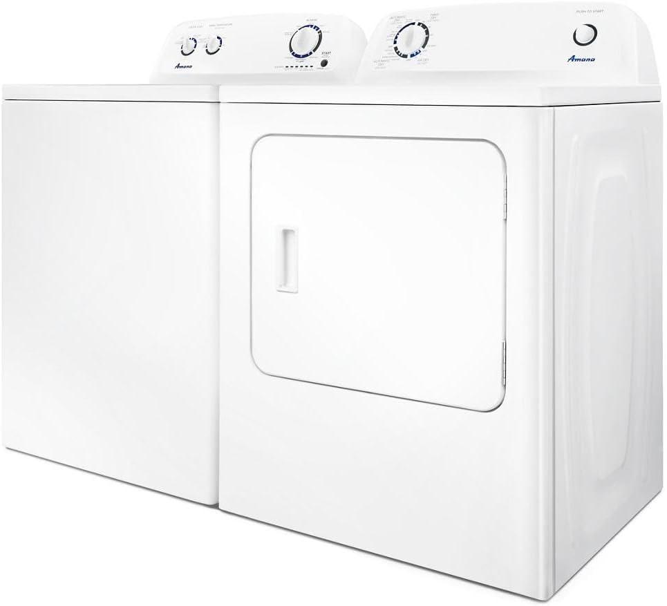 Amana 6.5 cu ft 240 mV White Electric Automatic Dryer