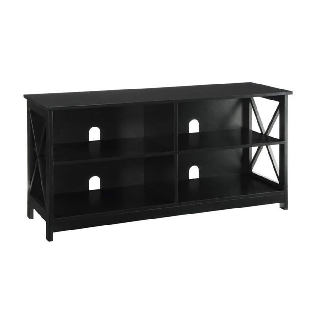 Convenience Concepts Oxford 55 inch TV Stand with Shelves, Black