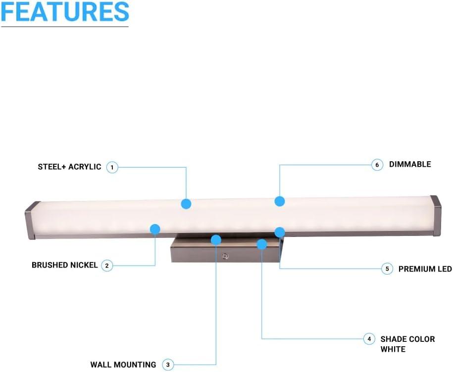 Dimmable LED Vanity Light