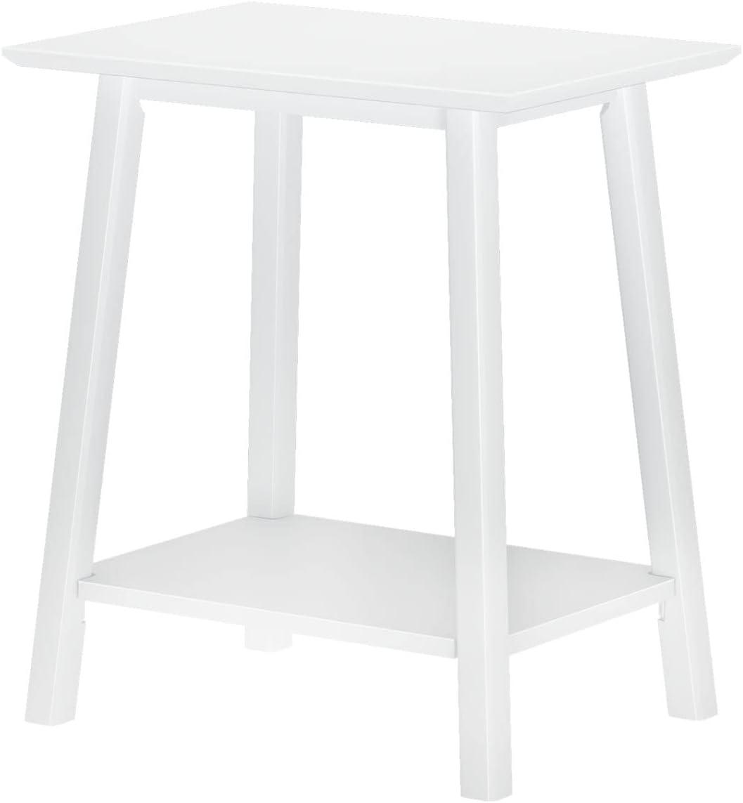 Plank+Beam Nightstand, Solid Wood Mid-Century Modern Bedside Table for Bedroom