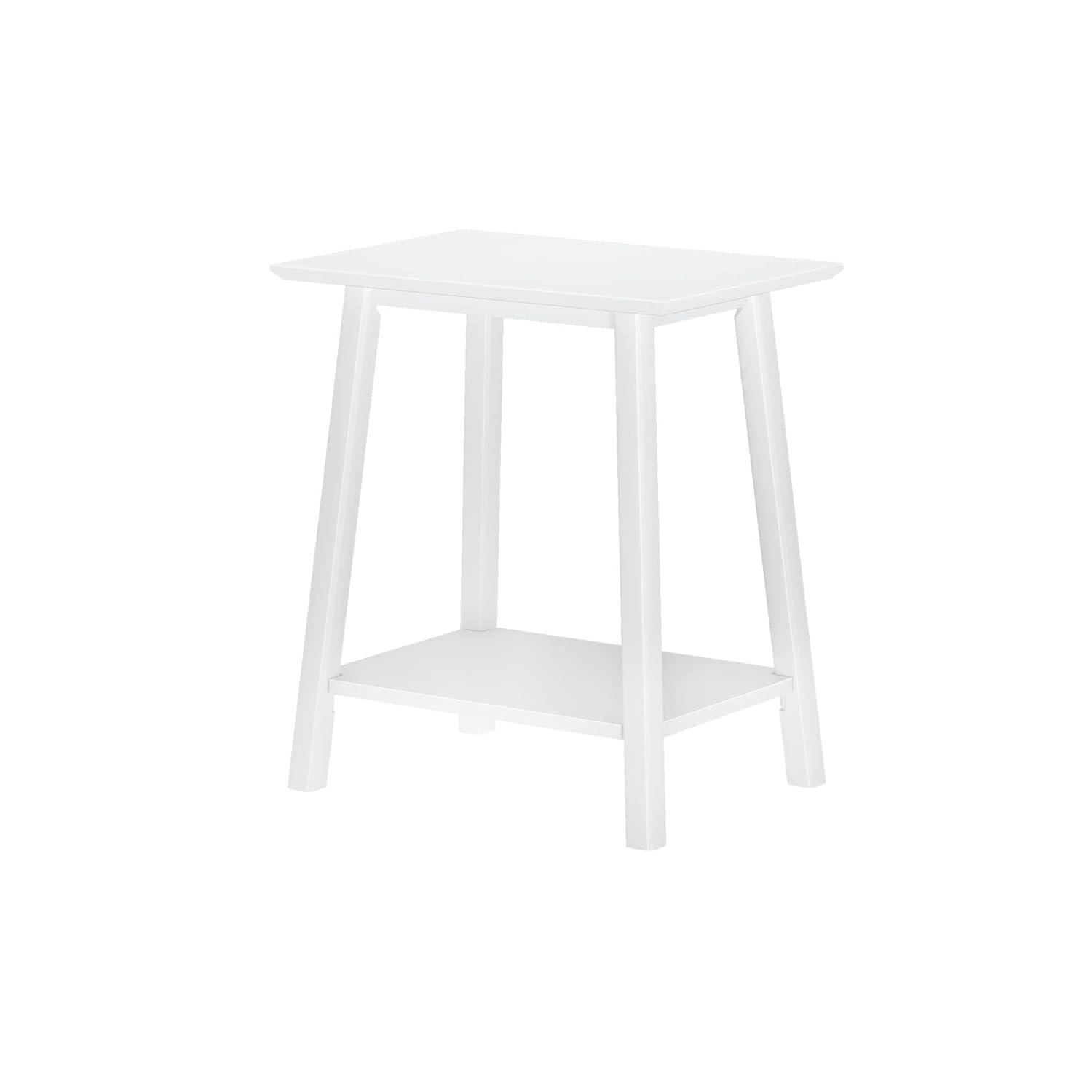 Plank+Beam Nightstand, Solid Wood Mid-Century Modern Bedside Table for Bedroom
