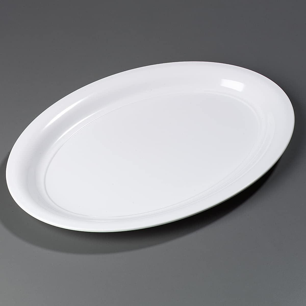 Carlisle 4384002 21 x 15" White Catering Platter"