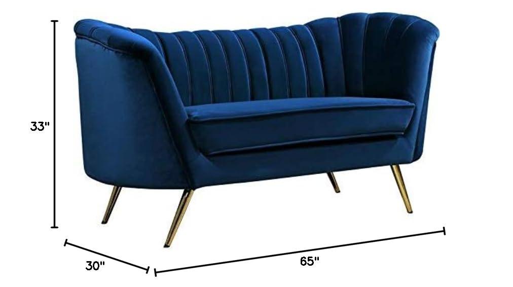 Meridian Furniture Inc Margo Velvet Loveseat
