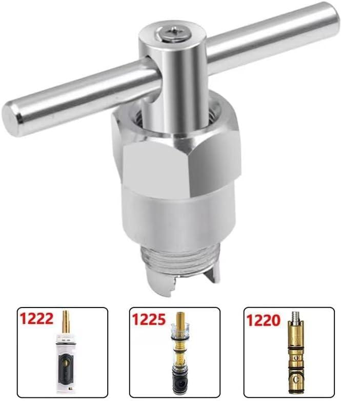 1222 Replacement Cartridge with Moen 104421 Cartridge Puller Removal Tool Retainer Clip Compatible with Moen One-Hanlde Posi Temp 1222B Shower Bathtub Faucet (1222 cartridge +104421 cartridge puller)