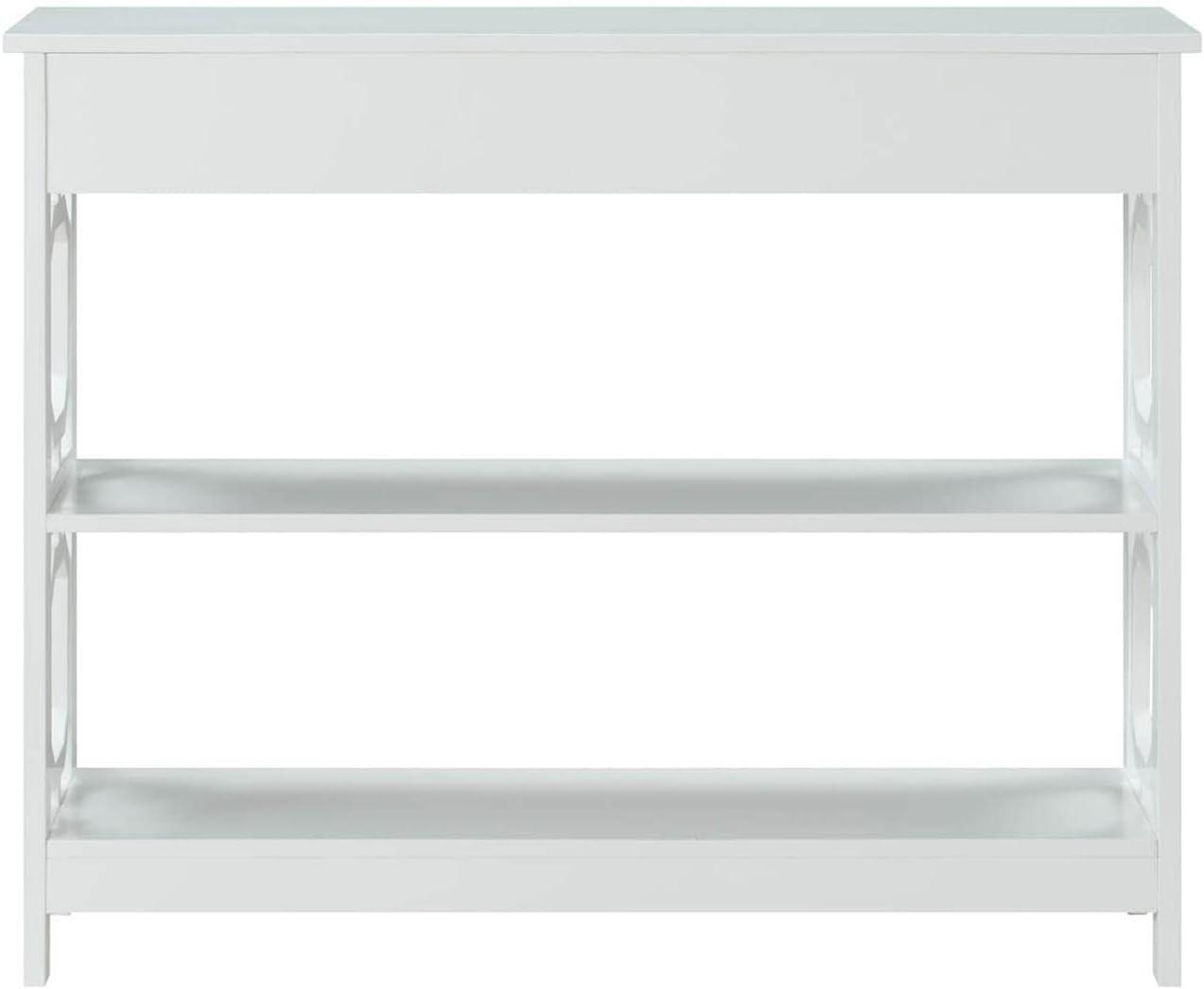 Omega 1 Drawer Console Table with Shelves