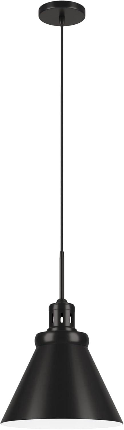 Evelyn&Zoe 17" Blackened Bronze Pendant