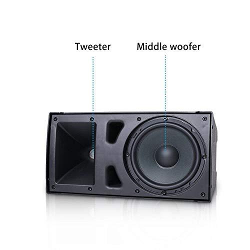 PRORECK Stereo DJ/Powered PA System with Line Array Speaker Bluetooth Active Subwoofer