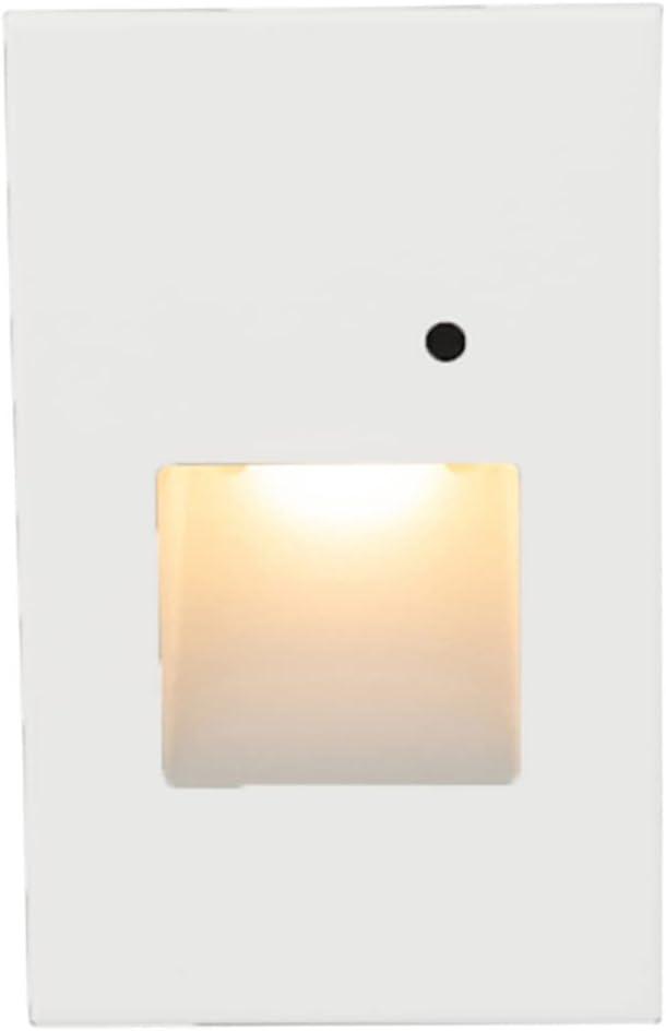 White Dimmable Steel LED Step and Wall Light