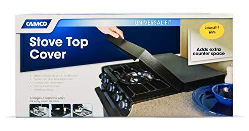 Camco 43557 Stove Top Cover White Universal Fit