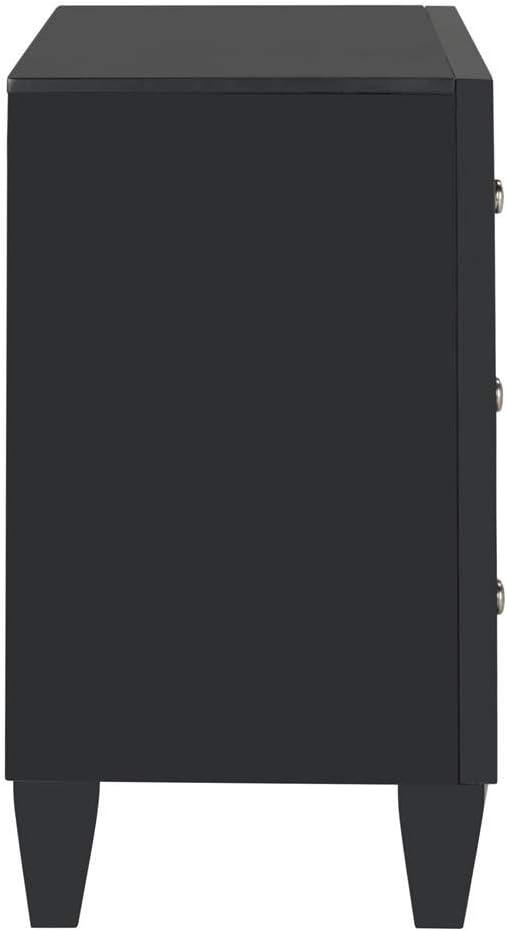 Marlon 3 Drawer Chest - CHS9202 - Black - Safavieh