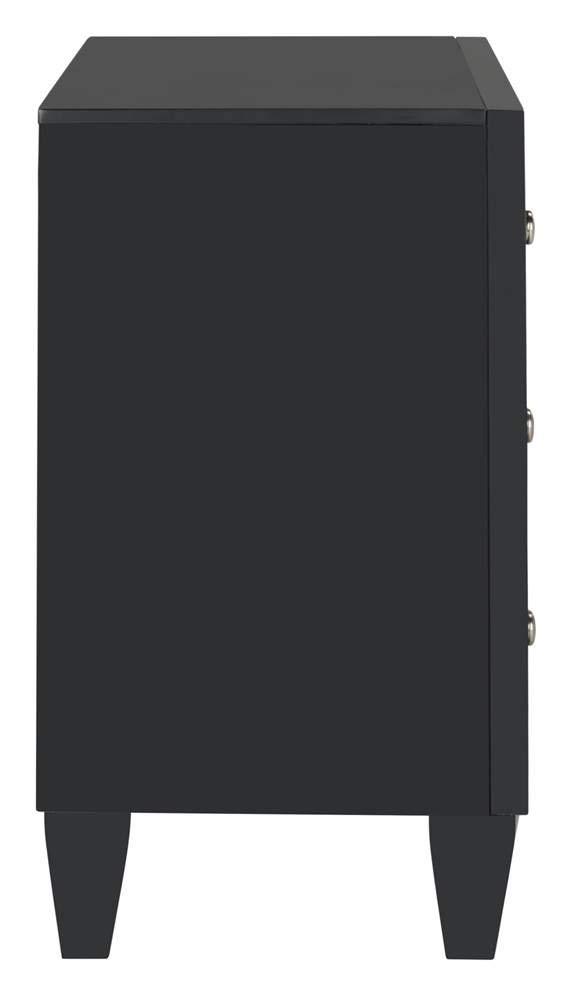 Marlon 3 Drawer Chest - CHS9202 - Black - Safavieh
