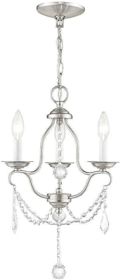 Livex Lighting Chesterfield 3 - Light Chandelier in  Brushed Nickel