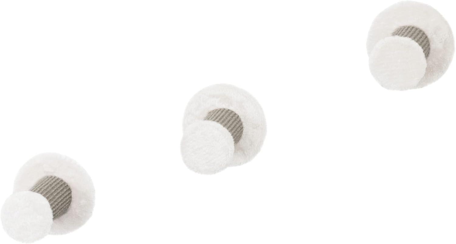 White Sisal Wall Mount Cat Climbing Steps, 3-Piece Set